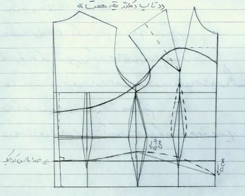 الگوی لباس دکلته