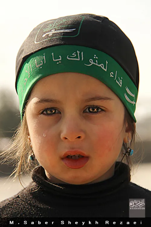 پرتره یک کودک عراقی در اربعین حسینی