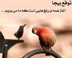 تو حتی حق نداری توقع نابجا از خودت داشته باشی؛ چون توقع د