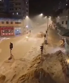 🎥 بارش شدید باران و سیل کم‌سابقه این بار در هنگ‌کنگ/ وقتی