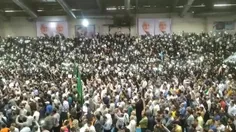 سالن چاغروند خرم آباد با شعار ایران یک کلام جلیلی وسلام