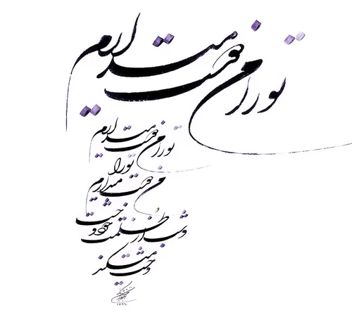 تورا من دوست می دارم وشب از ظلمت خود وحشت می کند احمد شام
