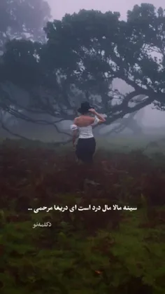 سینه مالامال درد است دریغا مرحمی😔😔