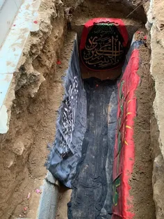 نخستین تصویر از محل تدفین #شهید_اصغر_پاشاپور #مدافع_سبزحر