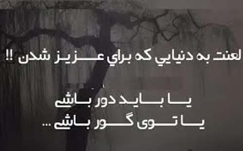 لعنت به این دنیا.......!