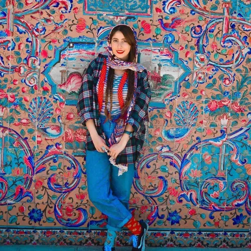 دختر دخترونه خوشگل ناز ایران ایرانی تهران مدل مانتو شال ف