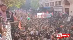 🎥 تظاهرات هزاران فرانسوی در پاریس علیه جنایات رژیم‌ صهیون