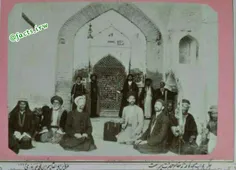 تصویر کم نظیر قدیمی از محراب مسجد کوفه،  محل ضربت خوردن م