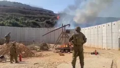 🎥استفاده ارتش اسرائیل از منجنیق برای آتش زدن جنگل های لبن