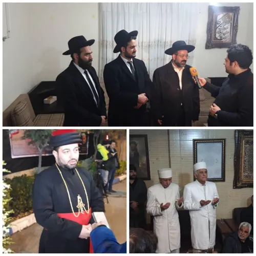 حضور نمایندگان اقلیت های مذهبی در منزل سپهبد شهید سلیمانی