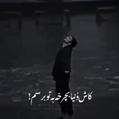 کاش دنیا بچرخه به تو برسم! 🥺.....