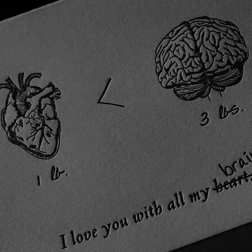 I love you with all my brain