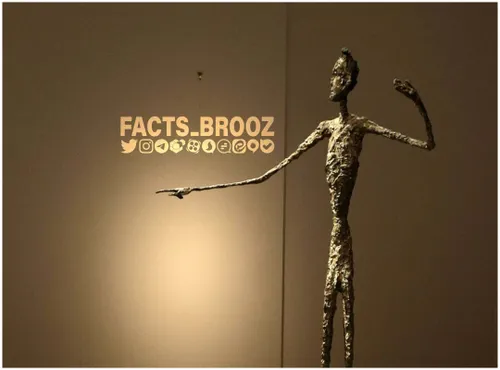"مرد اشاره گر" از آثار معروف آلبرتو جاکومتی، مجسمه ساز سو