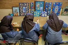 #خلق آثار #هنری زیبا در زندان زنان 