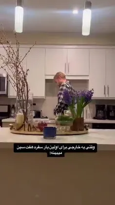 وقتی یه خارجی برای اولین بار سفره هفت سین میبینه