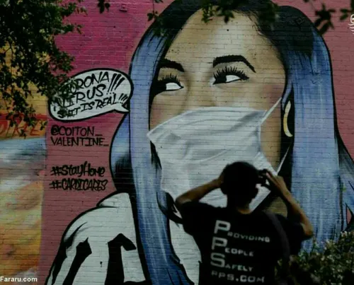 نقاشی های خیابانی از ویروس کرونا