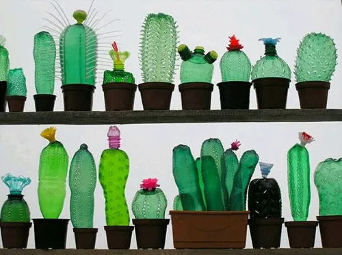 هنرنمایی با بطری های آب معدنی