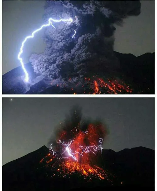 آتشفشان ساکوراجیما در ژاپن