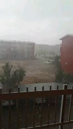 😳⛈ بارش بسیار سنگین در تبریز ، پایگاه هوایی !