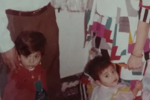 وقتی من و خواهرم کوچولو بودیم
