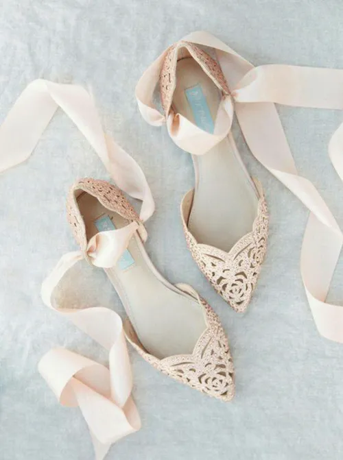 شیک ترین کفش های عروس بدون پاشنه که عاشقشان می شوید مد عر