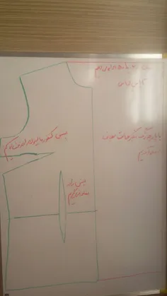 الگوی جلوی مانتو پیلی دار