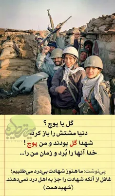 شهدا گل...ولی ما