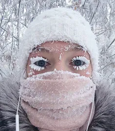 📸 سلفی در سرمای منفی ۵۰ درجه در شرق سیبری ، روسیه