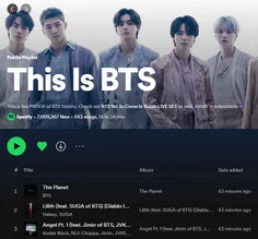 موزیک “Angel Pt.1” به پلی لیست "This Is BTS" و "This is J