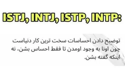 mbti ISTJ INTJ ISTP INTP