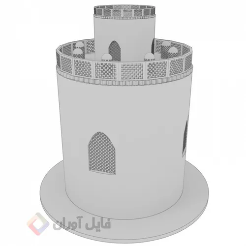 دانلود آبجکت 3D سه بعدی برج کبوتر