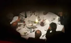 عکس مخفی از میز شام ظریف در وین