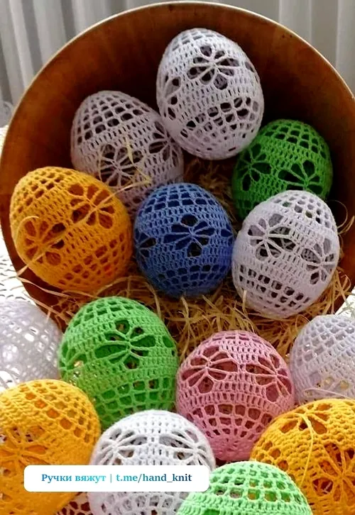 تخم مرغ های رنگی زیبا 😍