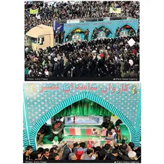 تشییع شهدای گمنام هشت سال دفاع مقدس در شیراز