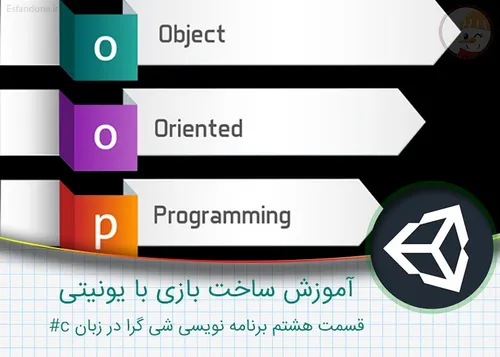 آموزش ساخت بازی با یونیتی – قسمت هشتم برنامه نویسی شیئ گر