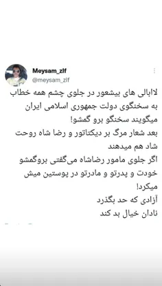 آزادی که از حد بگذرد ؛ نخبه ارازل و اوباش میشود!