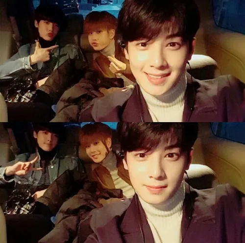 SANHA AND MJ AND EUNWOO