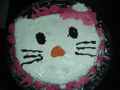 کیک تولد دخترم که خودم درست کرده بودم