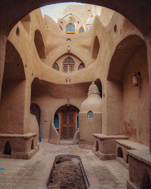 معماری زیبای یک خانه در کاشان 😍 ایرانگردی