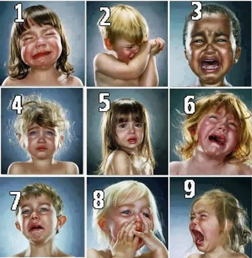 بچه بودی چه شکلی گریه میکردی؟