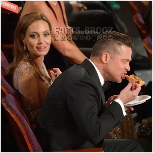 حتی برد پیت هم توی مراسم اسکار وقتی غذا پیتزا باشه اینطور