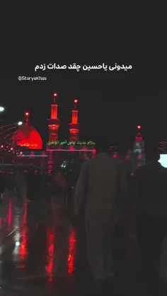 میدونی یا حسین چقدر صدات زدم