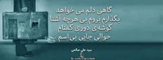 گاهی دلم...