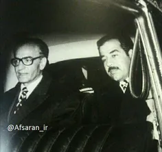 دو دیکتاتور در یک تصویر / صدام حسین و محمدرضا پهلوی قبل ا