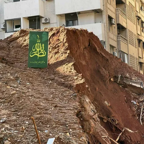 🔴محل شهادت شهید سی حسن نصرالله در ضاحیهٔ بیروت