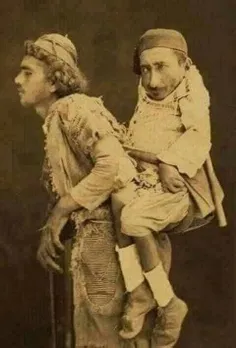 تصویری واقعی از 2 مرد که در سال 1889 در دمشق گرفته شد