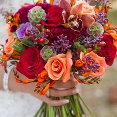 اگر عروسی تان در فصل #پاییز است از این دسته گل ها بگیرید 
