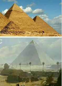 اهرام مصر دراصل با سنگهای آهکی صیقلی پوشیده شده بودند که 