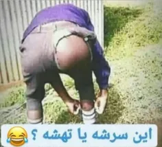 سرشه یا تهش ؟ 😂