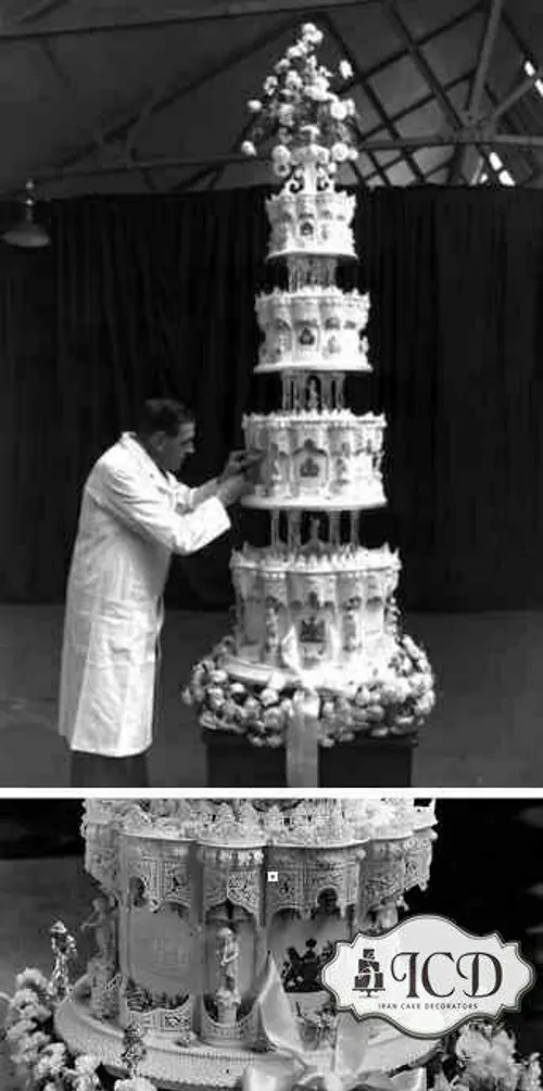 کیک عروسی قدیمی به سبک ویکتوریایی